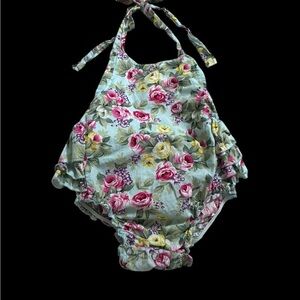 Prince Floral Bodysuit - Pink and Yellow